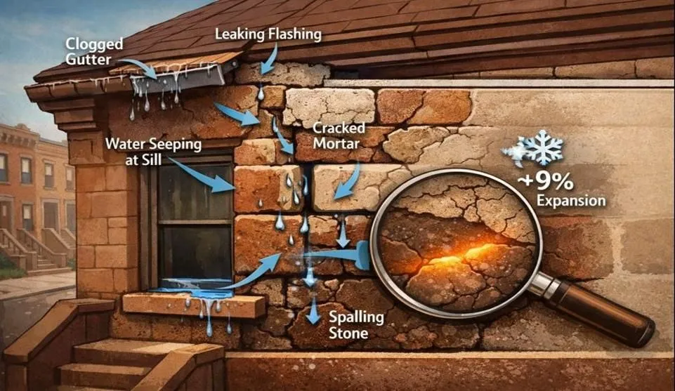 Patching vs. Resurfacing: Choosing the Right Brownstone Façade Repair Method