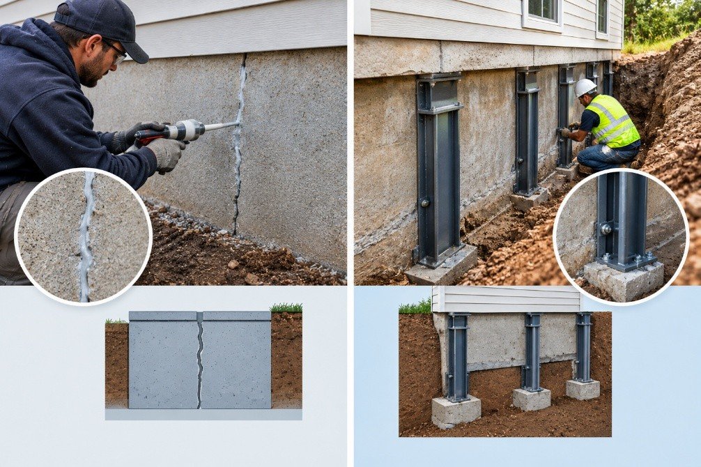 What Is the Difference Between Foundation Crack Repair and Structural Foundation Repair in Brooklyn?